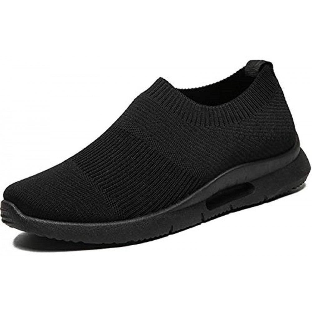 Mens Fashion Lightweight Athletic Running Walking Gym Shoes Casual Sports Shoes Black